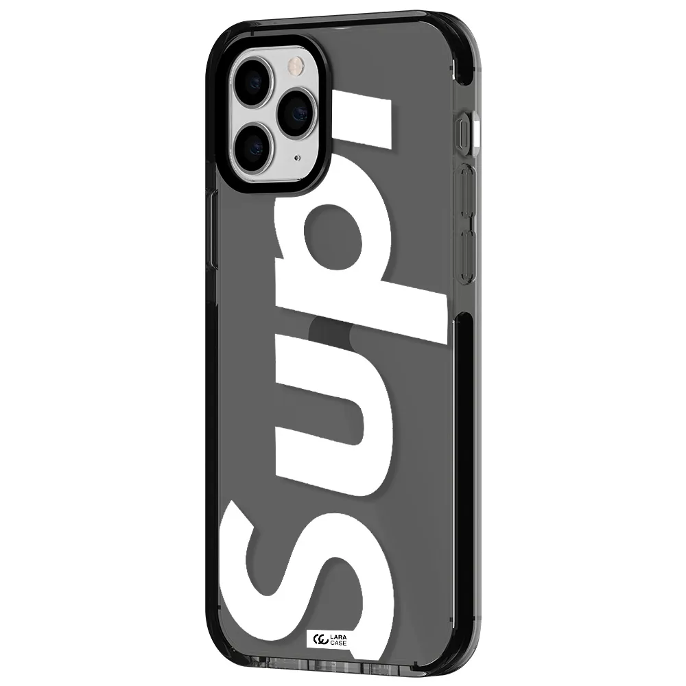 Big Supreme Apple iPhone 11 pro max impact Smoke Black Case