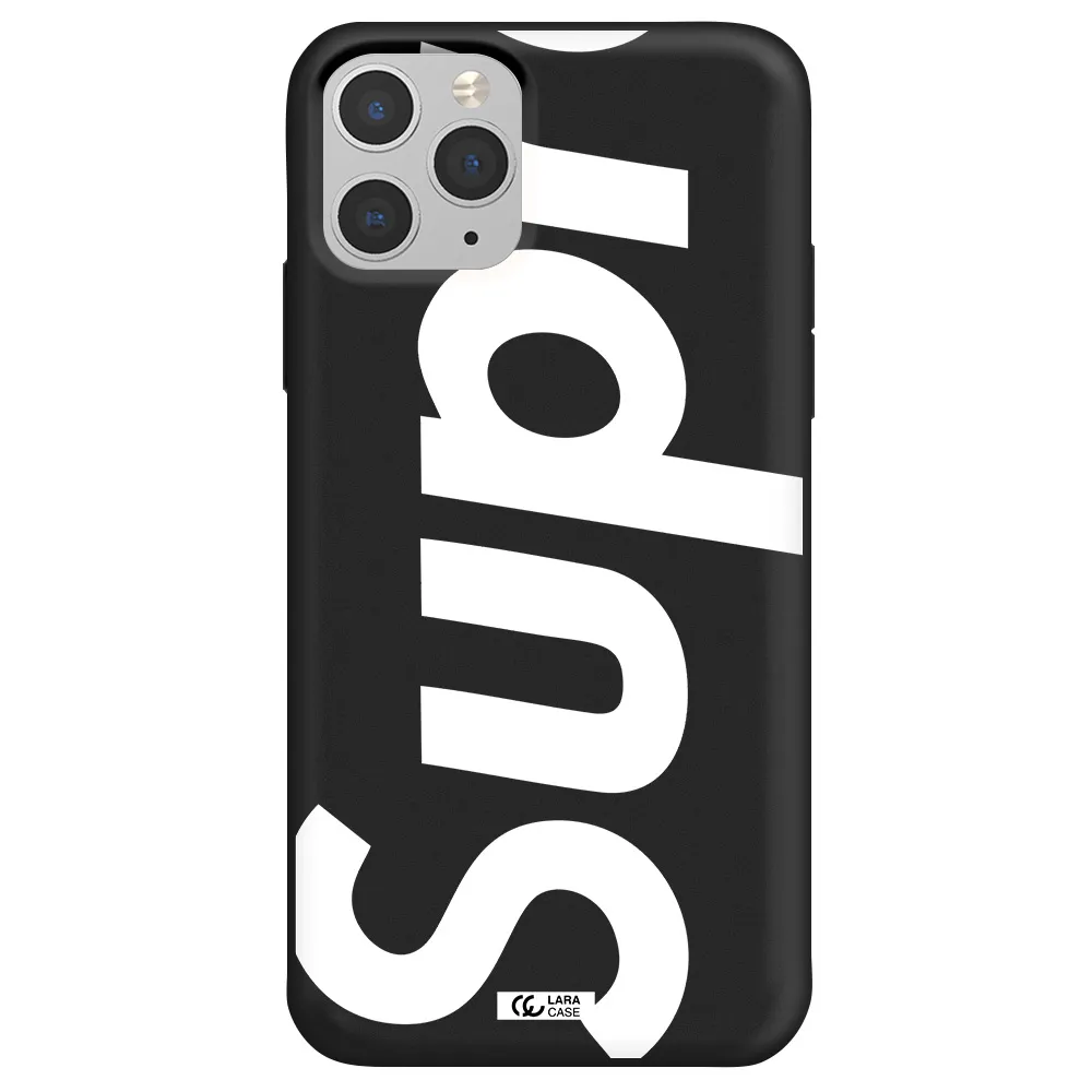 Big Supreme Apple iPhone 11 pro max Silicone black Case