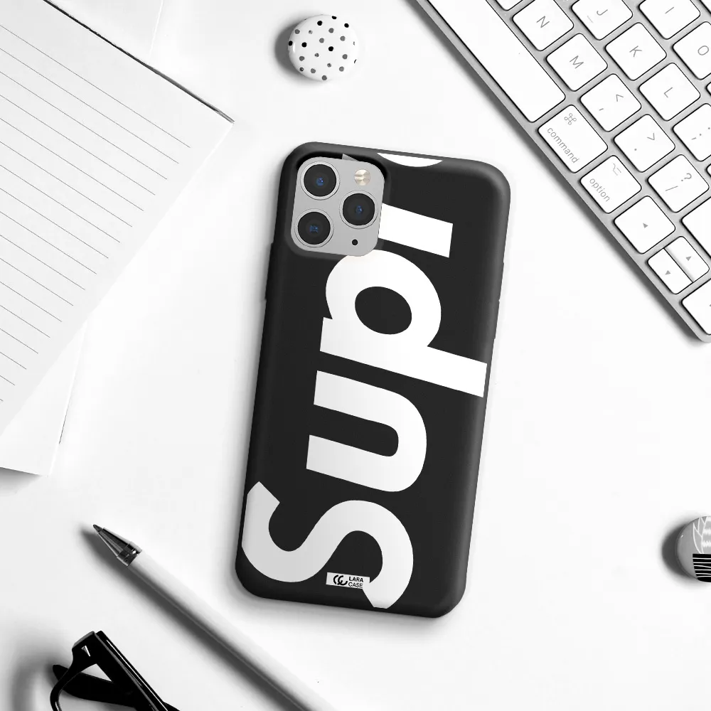 Big Supreme Apple iPhone 11 pro max Silicone black Case