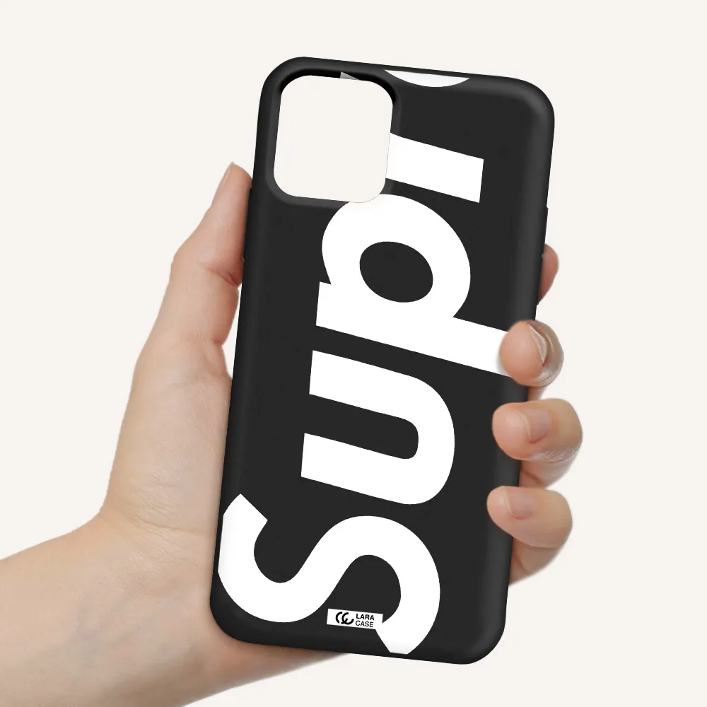Big Supreme Apple iPhone 11 pro Silicone black Case