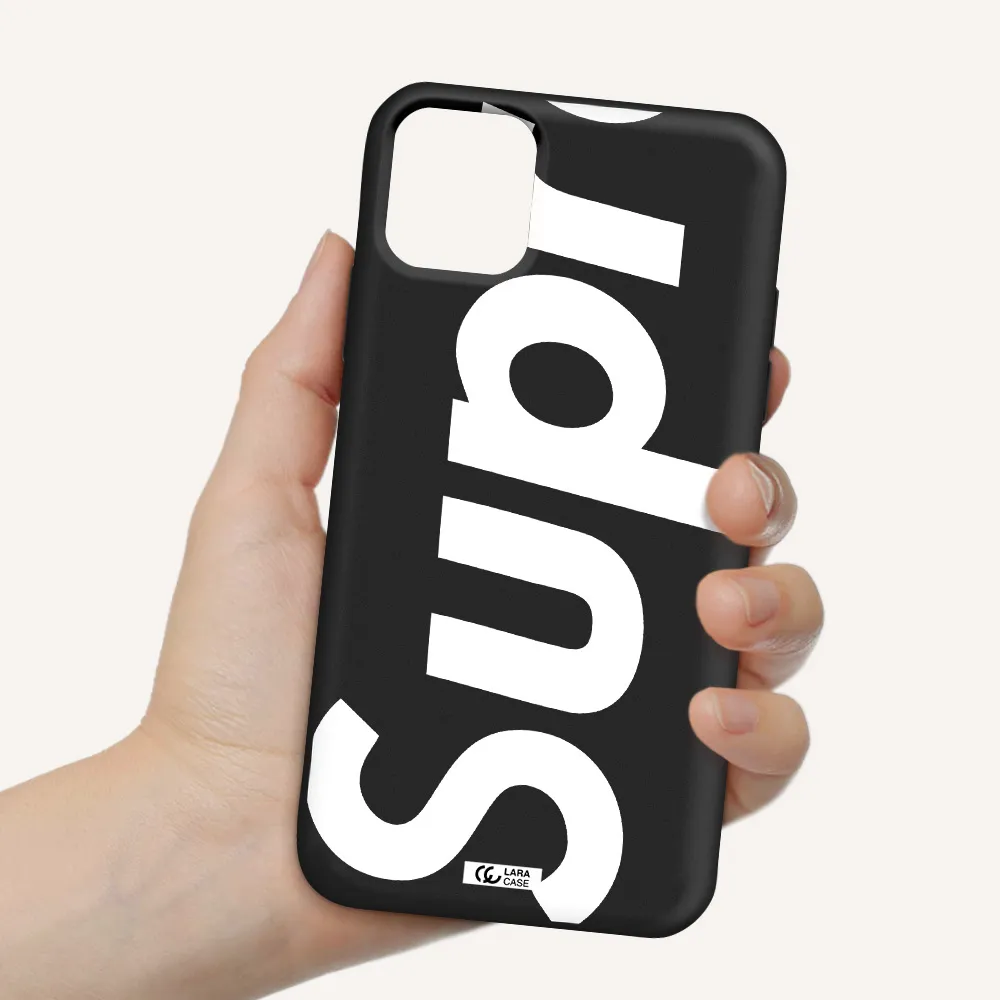 Big Supreme Apple iPhone 11 Silicone black Case