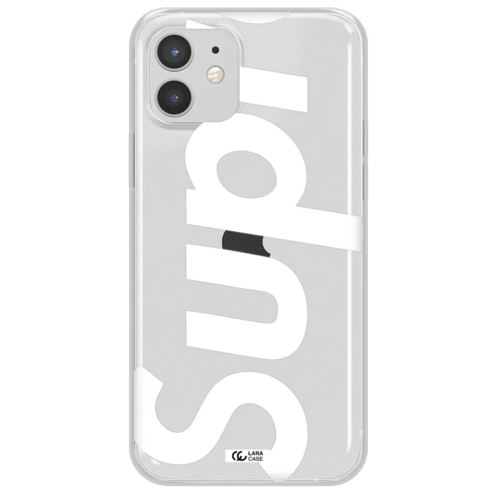 Big Supreme Apple iPhone 12 Clear TPU Case
