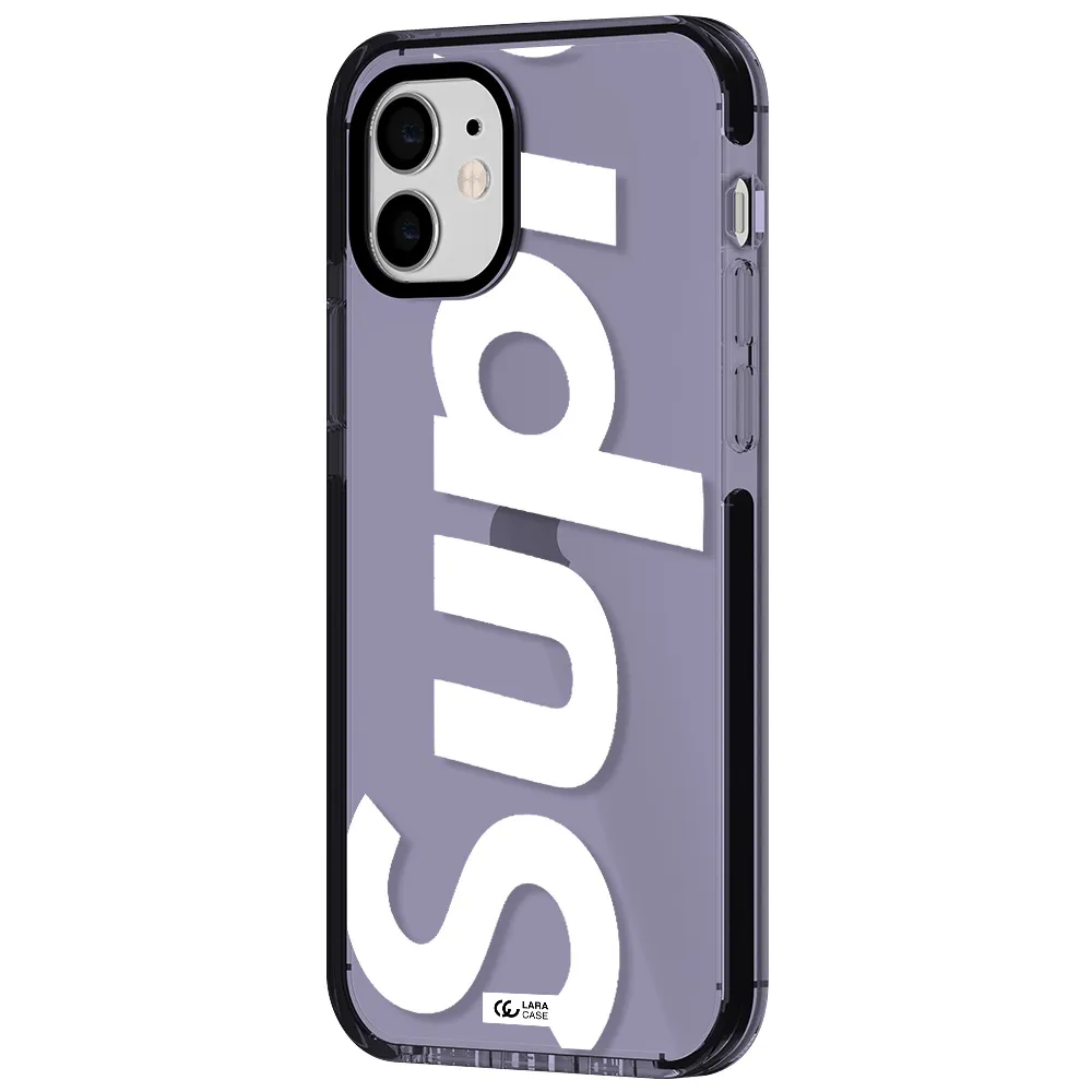 Big Supreme Apple iPhone 12 impact Lilac Case
