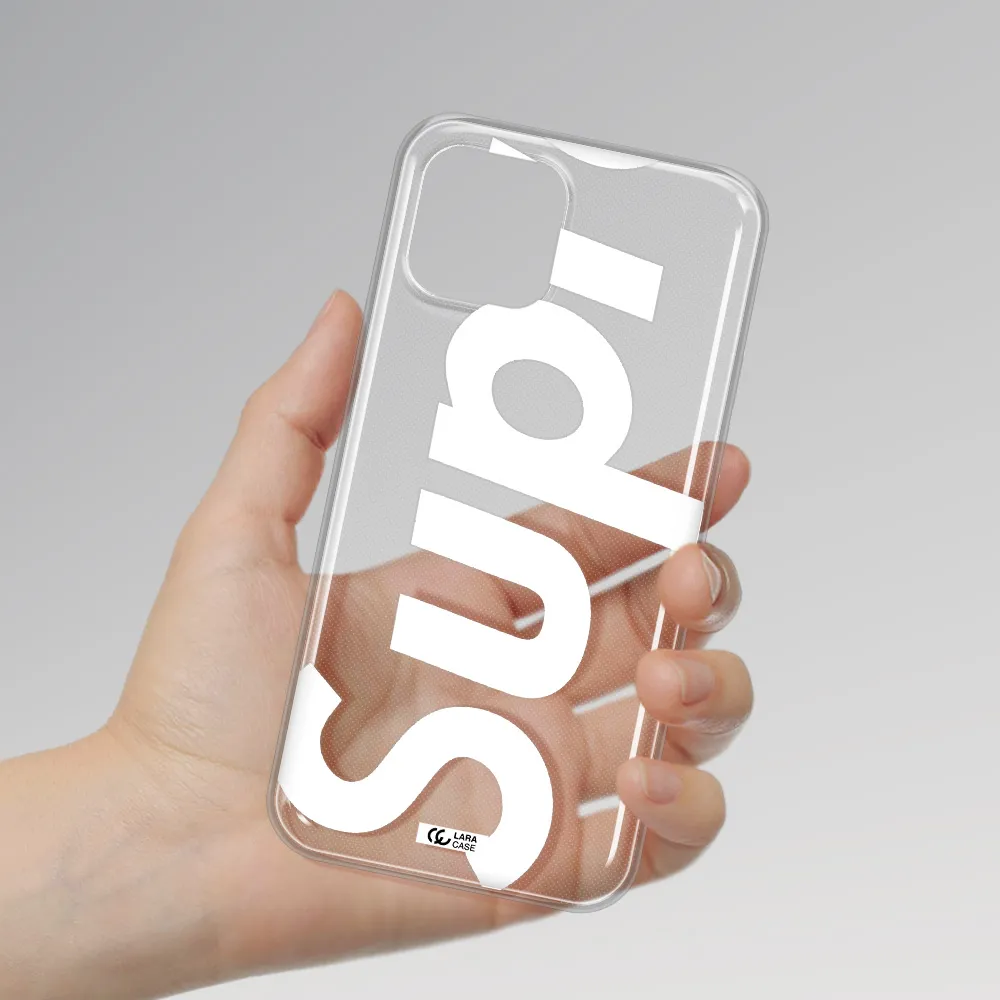 Big Supreme Apple iPhone 12 mini Clear TPU Case