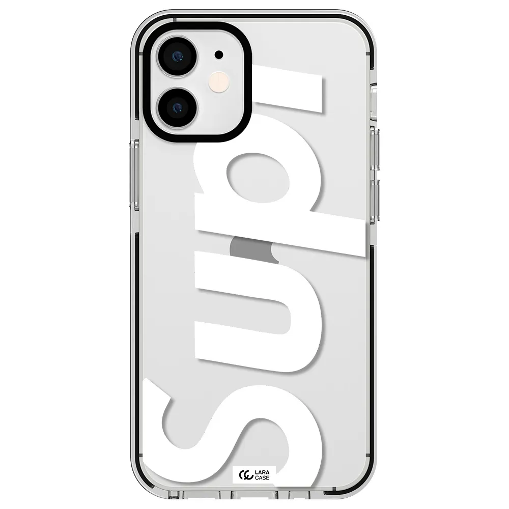 Big Supreme Apple iPhone 12 mini impact black border Case