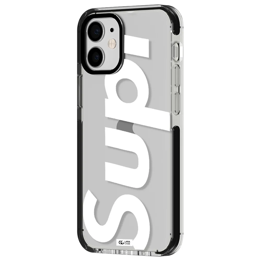 Big Supreme Apple iPhone 12 mini impact black border Case