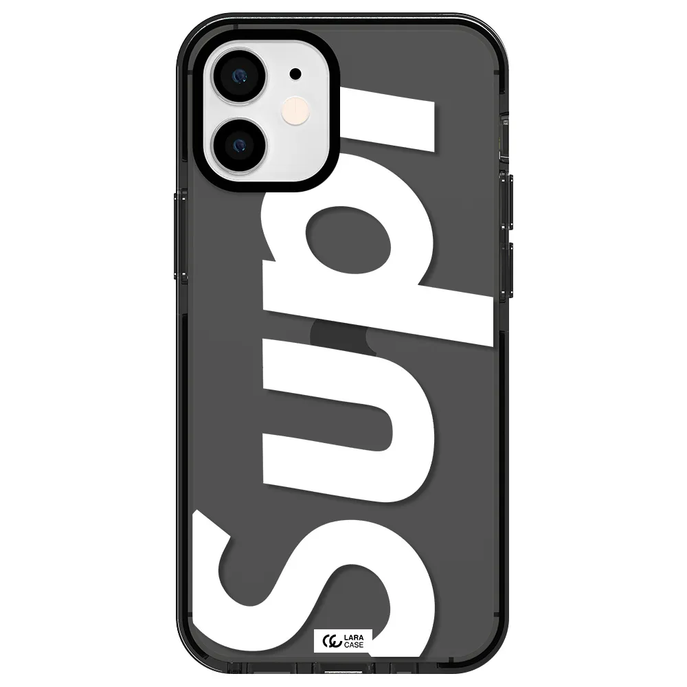 Big Supreme Apple iPhone 12 mini impact Smoke Black Case