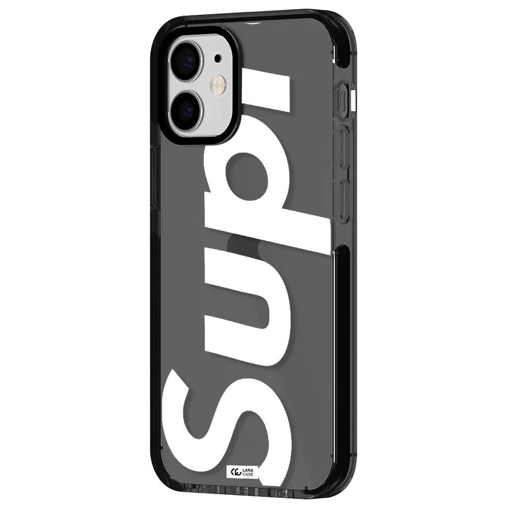 Big Supreme Apple iPhone 12 mini impact Smoke Black Case