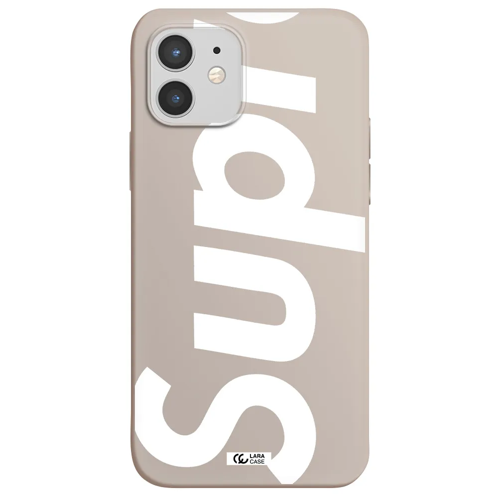 Big Supreme Apple iPhone 12 mini Silicone Stone Case