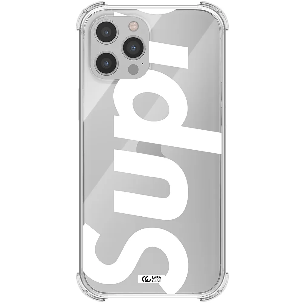 Big Supreme Apple iPhone 12 pro Clear PC Case