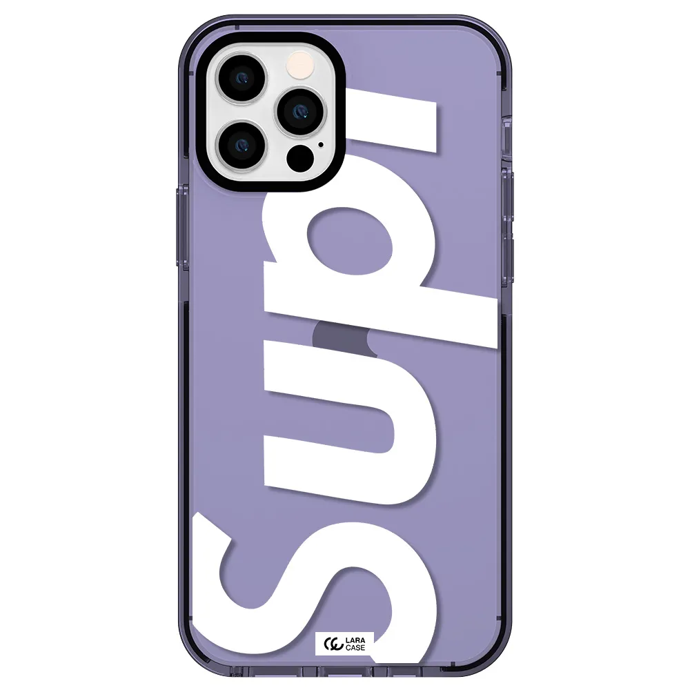 Big Supreme Apple iPhone 12 pro impact Lilac Case