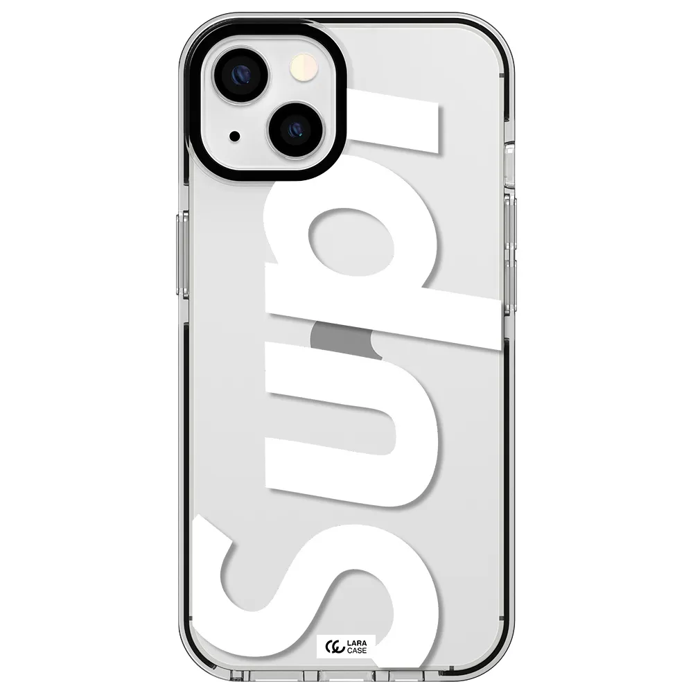 Big Supreme Apple iPhone 13 impact black border Case