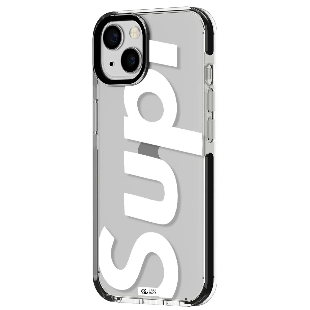Big Supreme Apple iPhone 13 impact black border Case