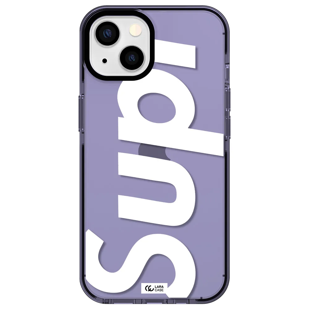 Big Supreme Apple iPhone 13 impact Lilac Case