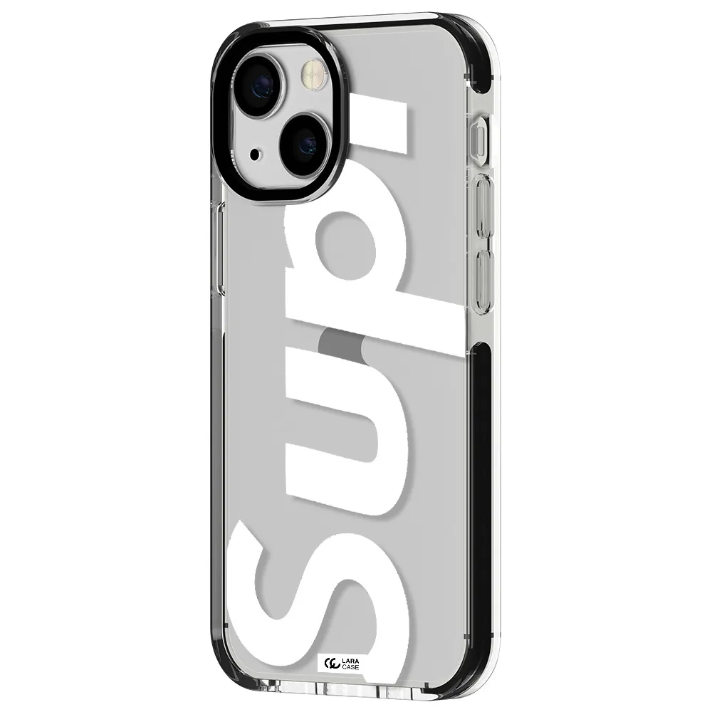 Big Supreme Apple iPhone 13 mini impact black border Case