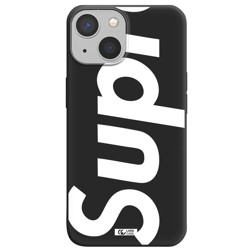 Big Supreme Apple iPhone 13 mini Silicone black Case