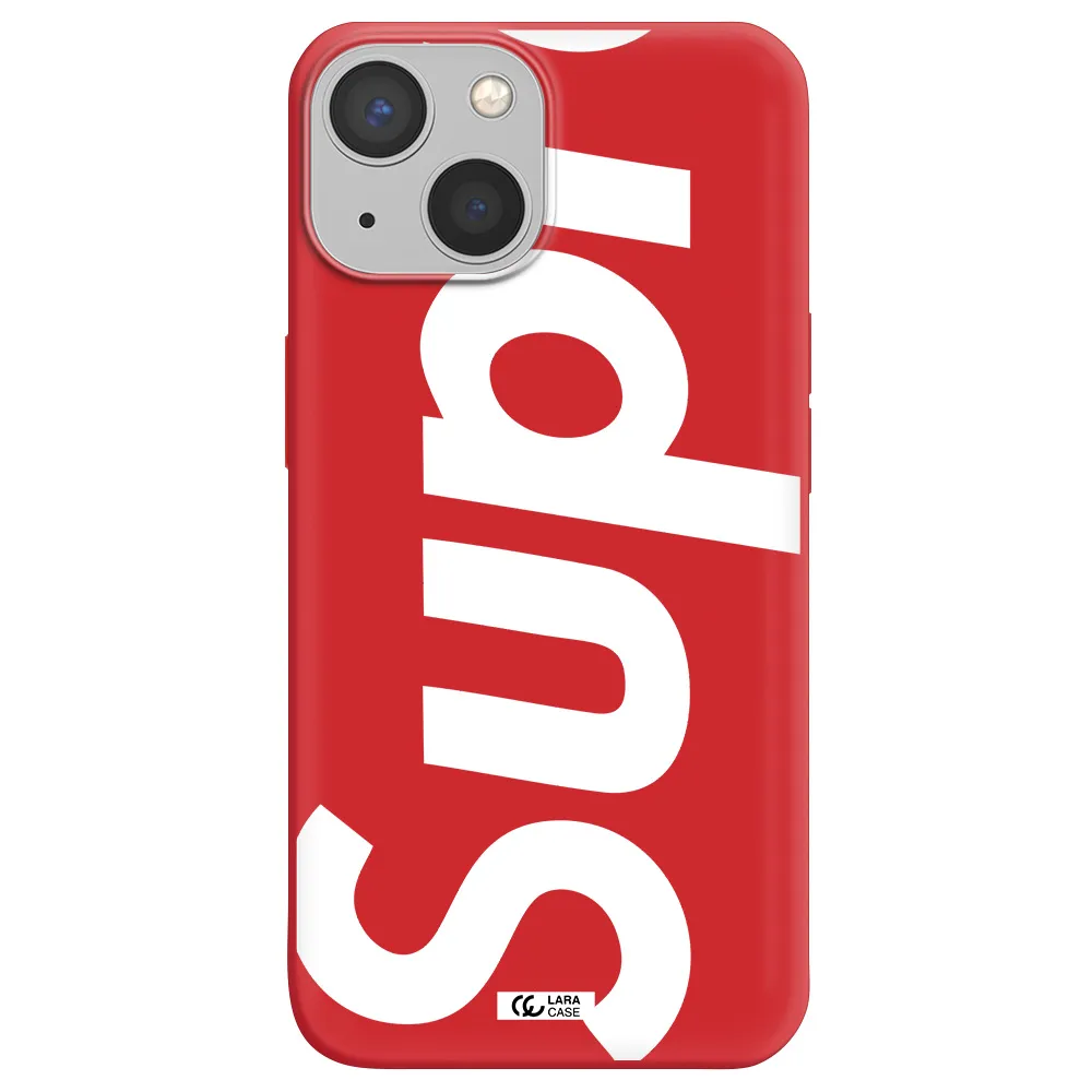 Big Supreme Apple iPhone 13 mini Silicone Imperial Red Case
