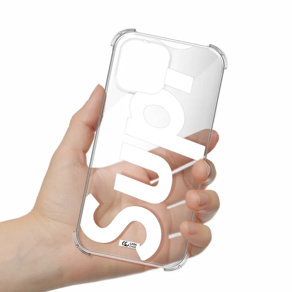 Big Supreme Apple iPhone 13 Pro Clear PC Case