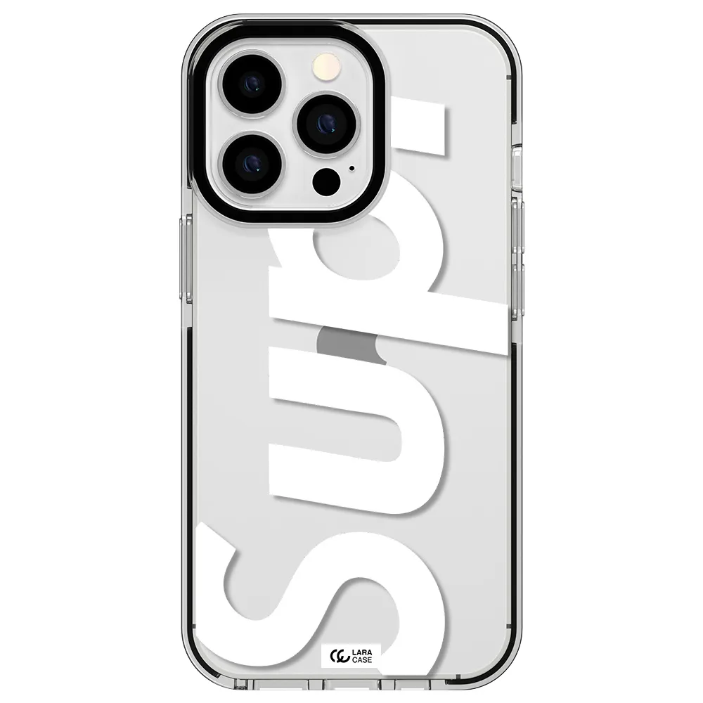 Big Supreme Apple iPhone 13 Pro impact black border Case