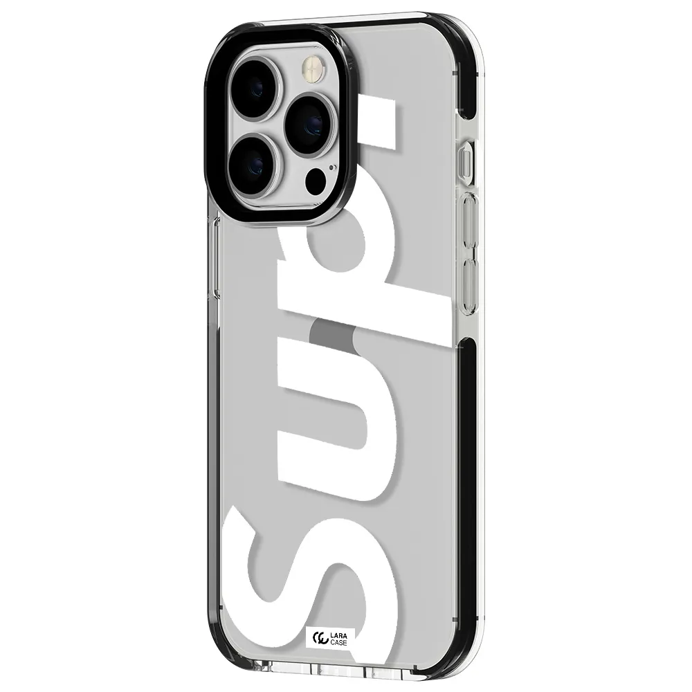 Big Supreme Apple iPhone 13 Pro impact black border Case