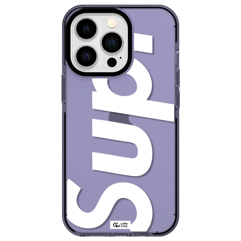 Big Supreme Apple iPhone 13 Pro impact Lilac Case