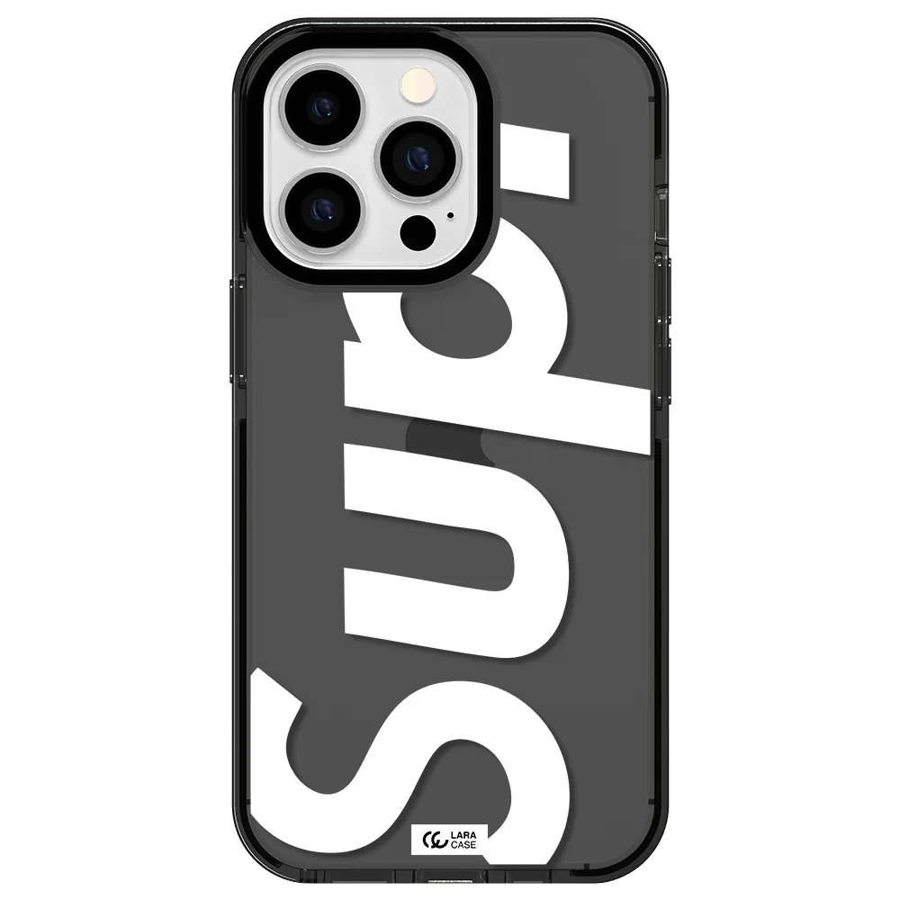 Big Supreme Apple iPhone 13 Pro impact Smoke Black Case