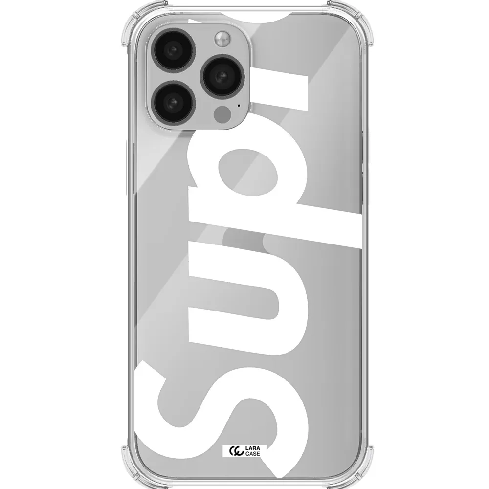 Big Supreme Apple iPhone 13 Pro Max Clear PC Case