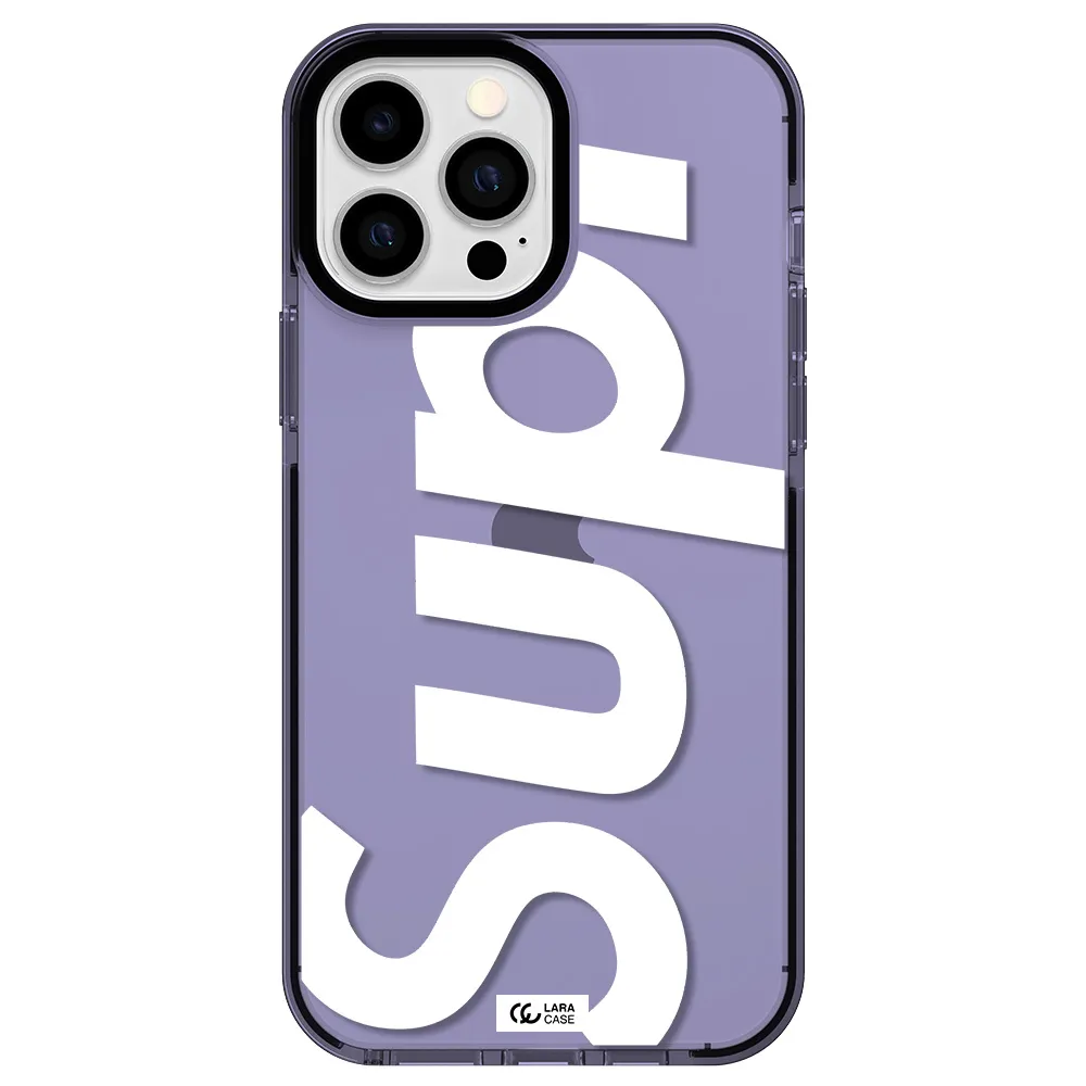 Big Supreme Apple iPhone 13 Pro Max impact Lilac Case