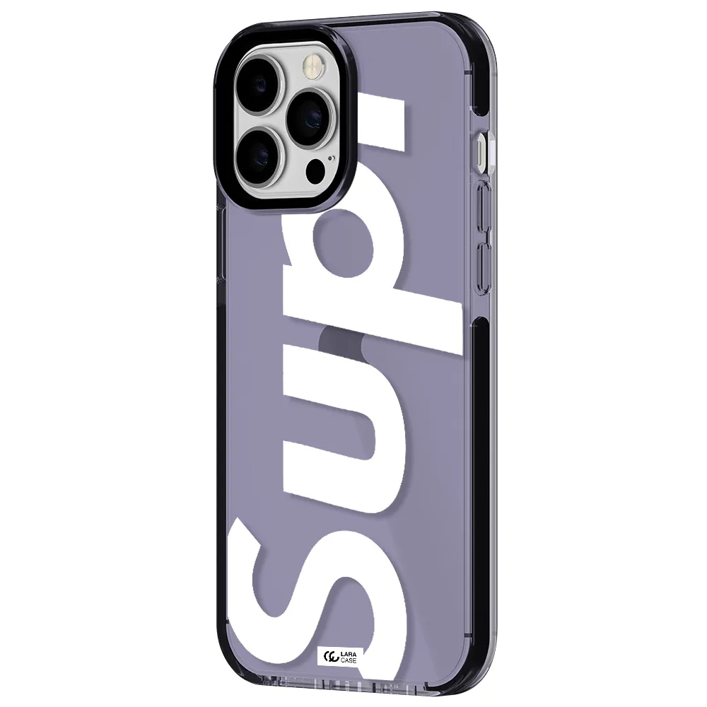 Big Supreme Apple iPhone 13 Pro Max impact Lilac Case