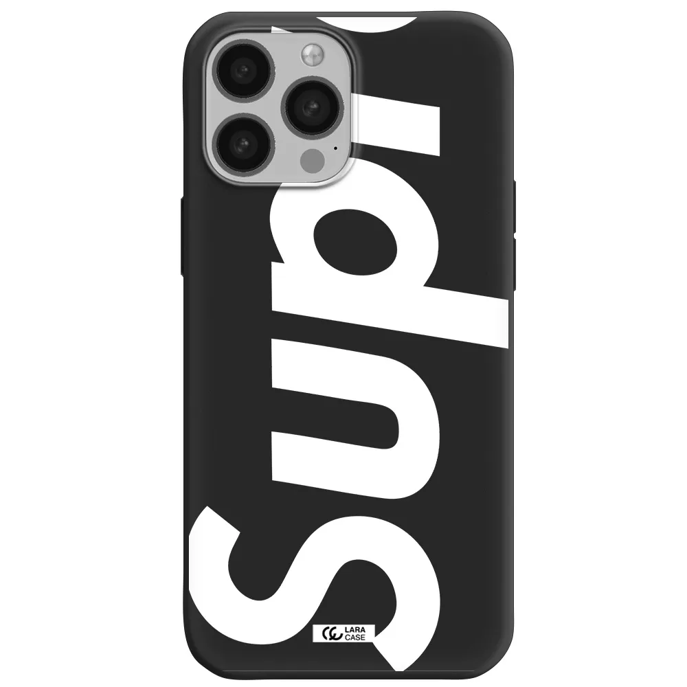 Big Supreme Apple iPhone 13 Pro Silicone black Case