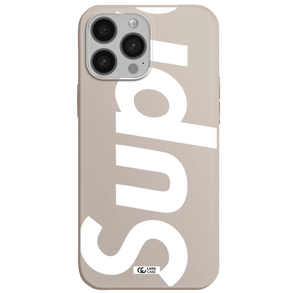 Big Supreme Apple iPhone 13 Pro Silicone Stone Case