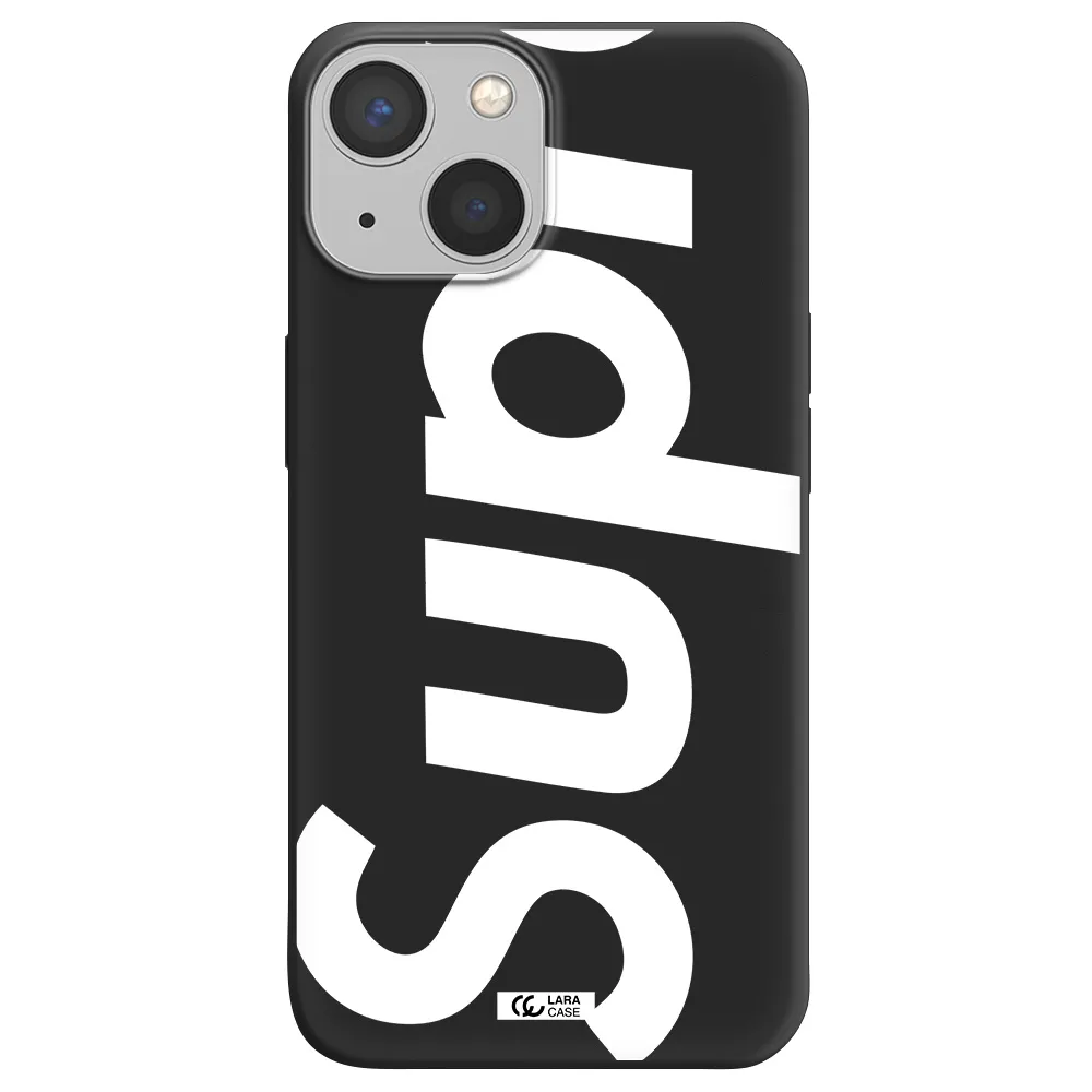 Big Supreme Apple iPhone 13 Silicone black Case