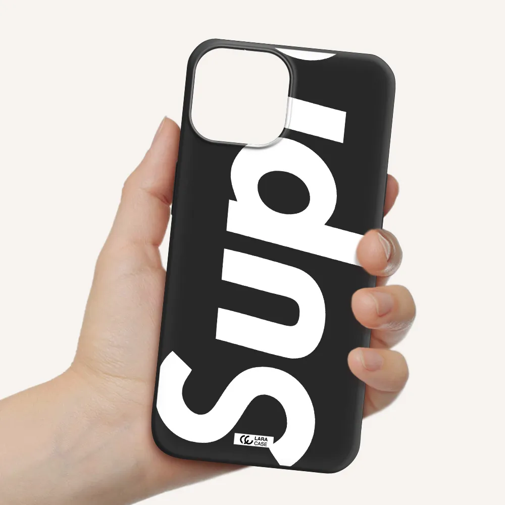 Big Supreme Apple iPhone 13 Silicone black Case