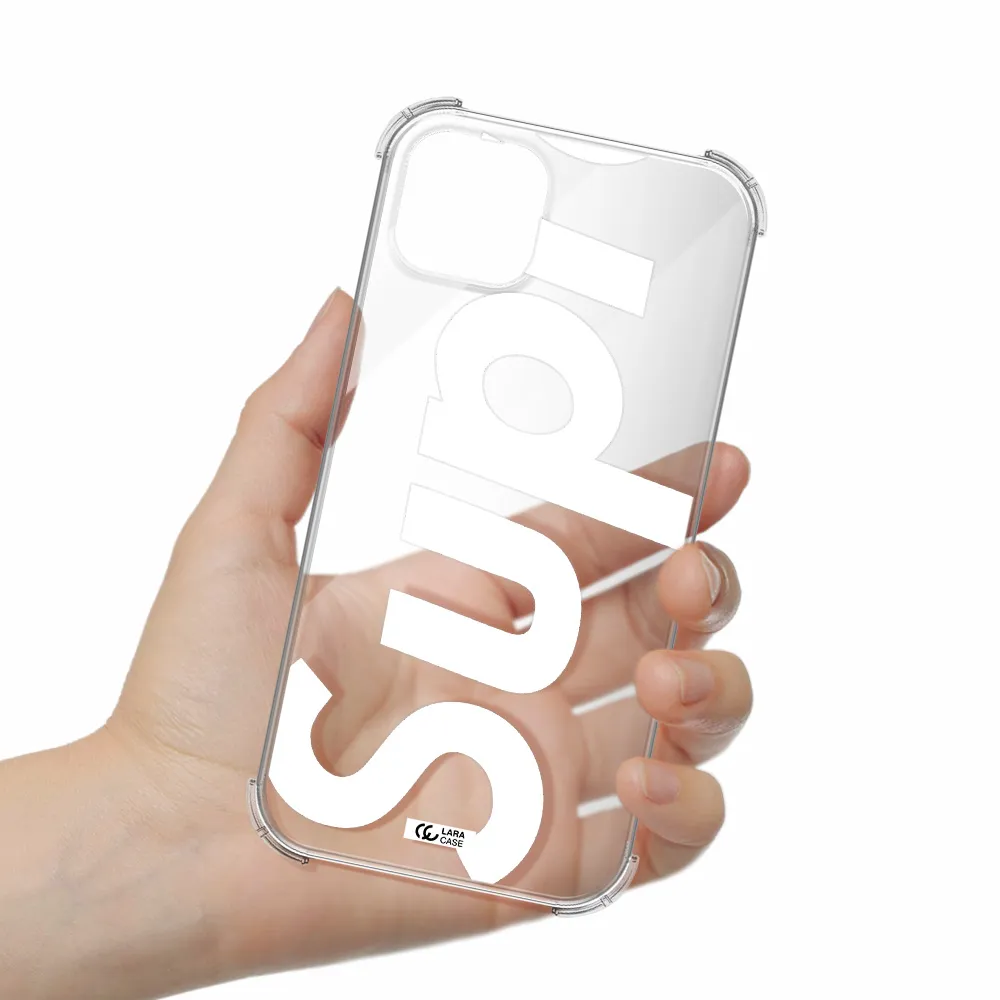 Big Supreme Apple iPhone 14 Clear PC Case