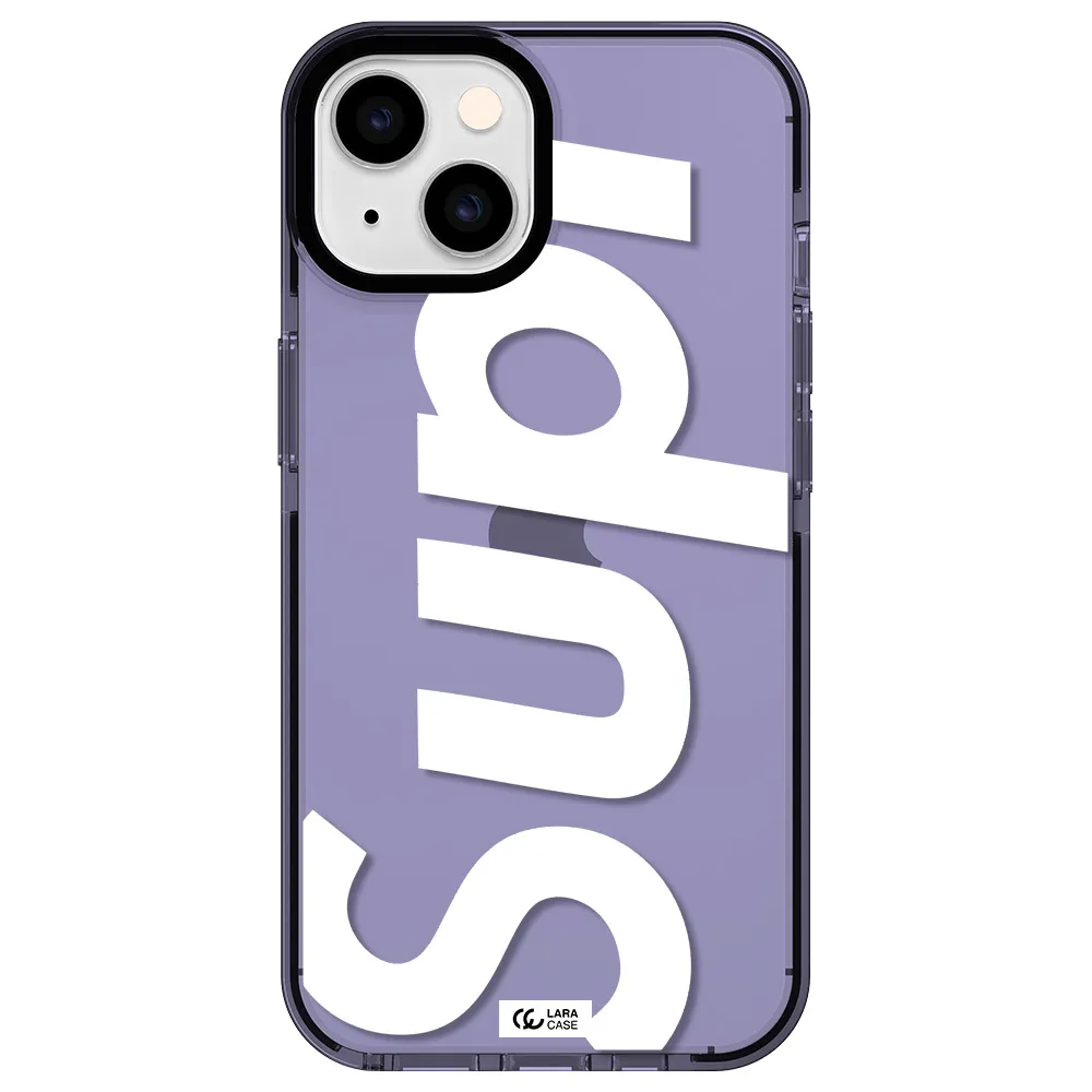 Big Supreme Apple iPhone 14 impact Lilac Case