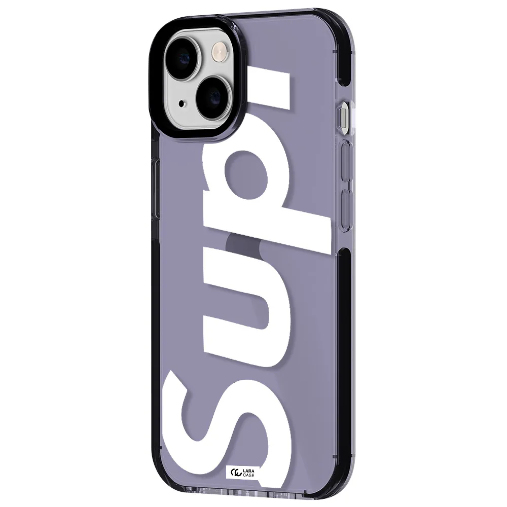 Big Supreme Apple iPhone 14 impact Lilac Case
