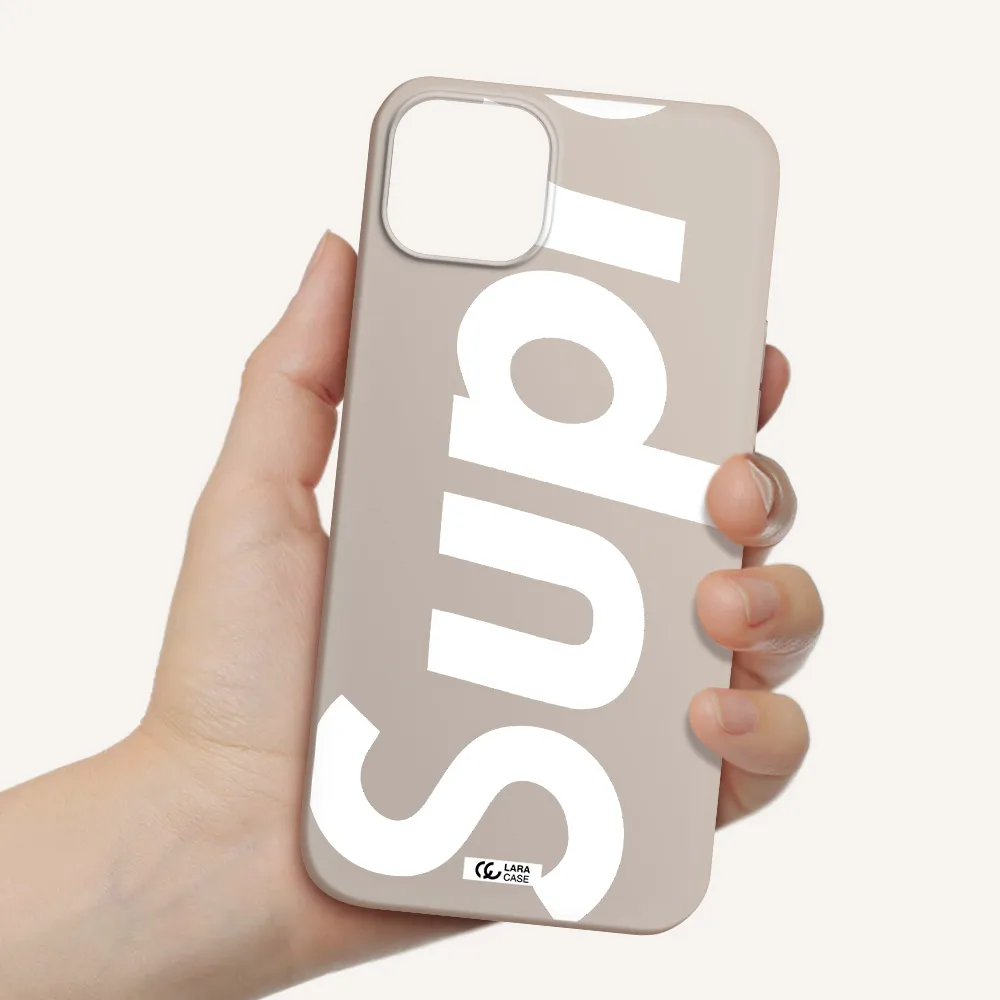 Big Supreme Apple iPhone 14 plus Silicone Stone Case