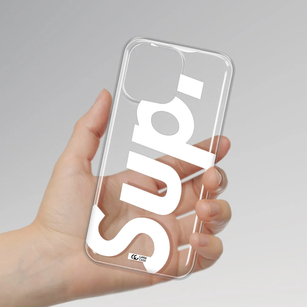 Big Supreme Apple iPhone 14 pro Clear TPU Case