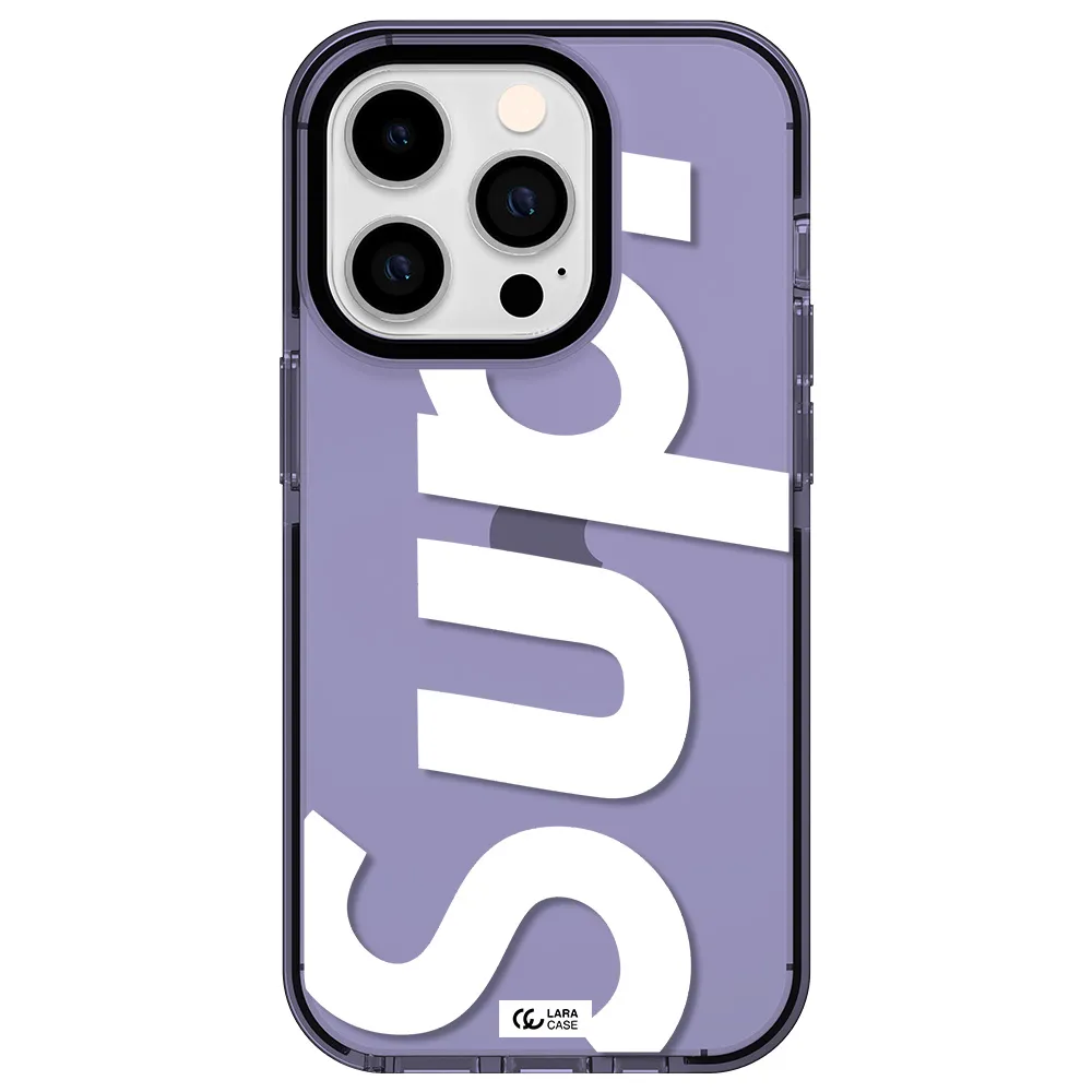 Big Supreme Apple iPhone 14 pro impact Lilac Case