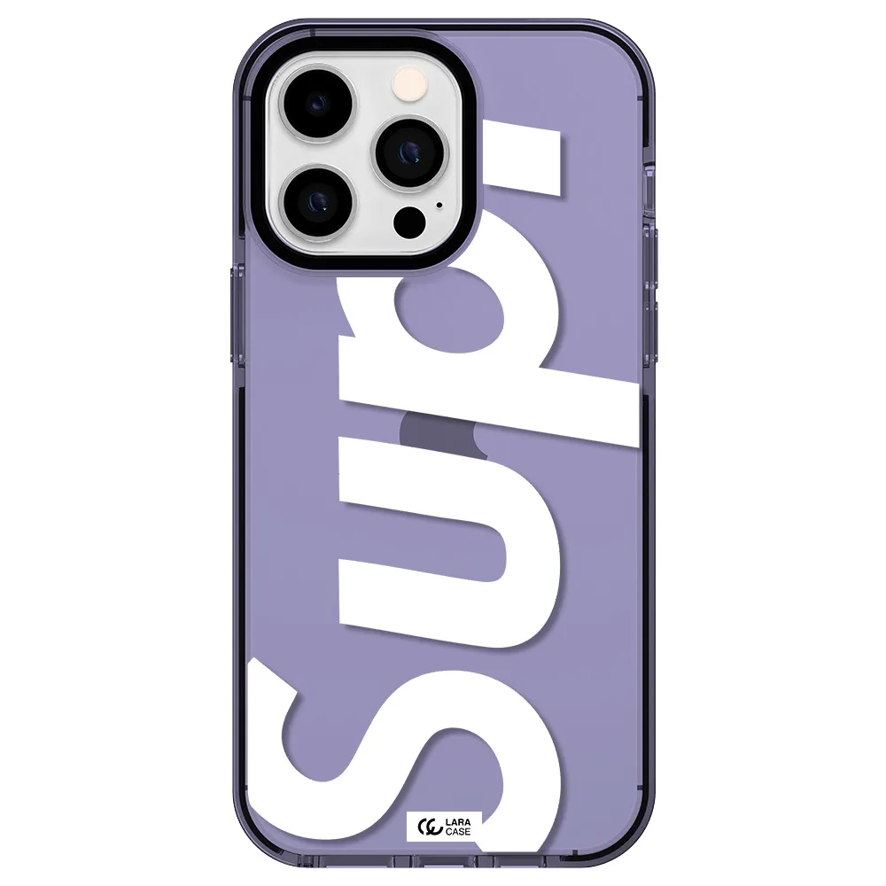 Big Supreme Apple iPhone 14 pro max impact Lilac Case
