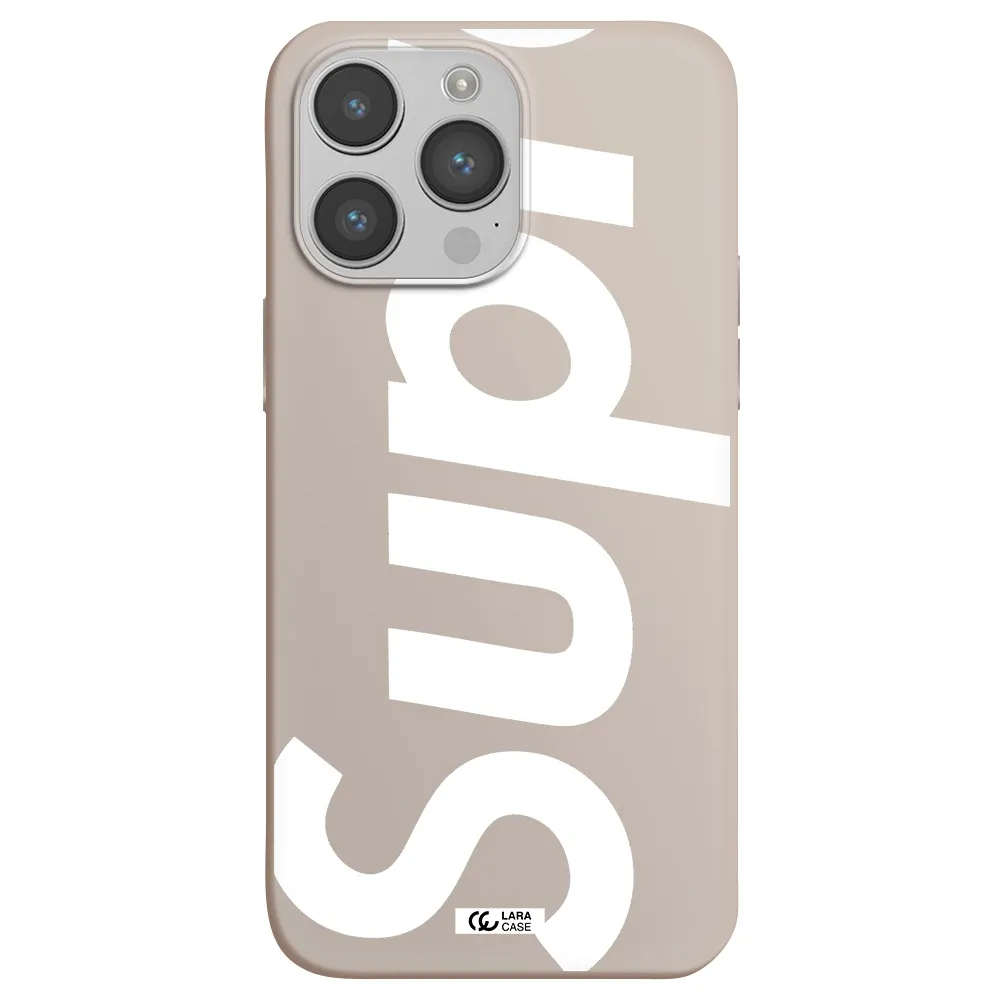 Big Supreme Apple iPhone 14 pro max Silicone Stone Case