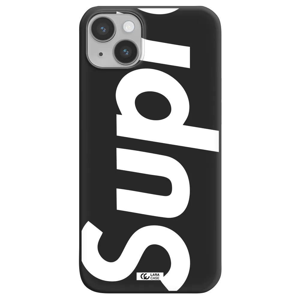 Big Supreme Apple iPhone 14 Silicone black Case