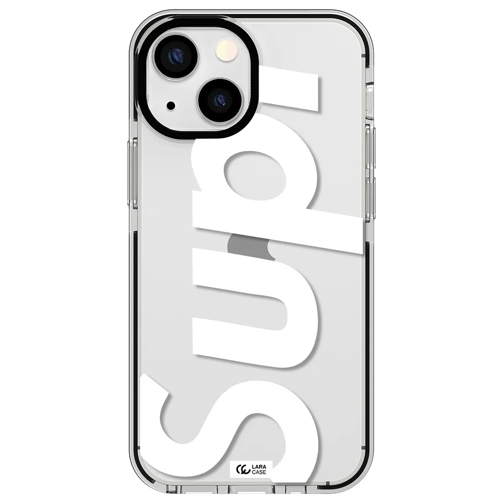 Big Supreme Apple iPhone 15 impact black border Case