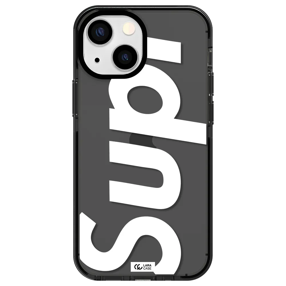Big Supreme Apple iPhone 15 impact Smoke Black Case