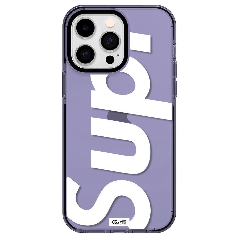 Big Supreme Apple iPhone 15 Pro Max impact Lilac Case