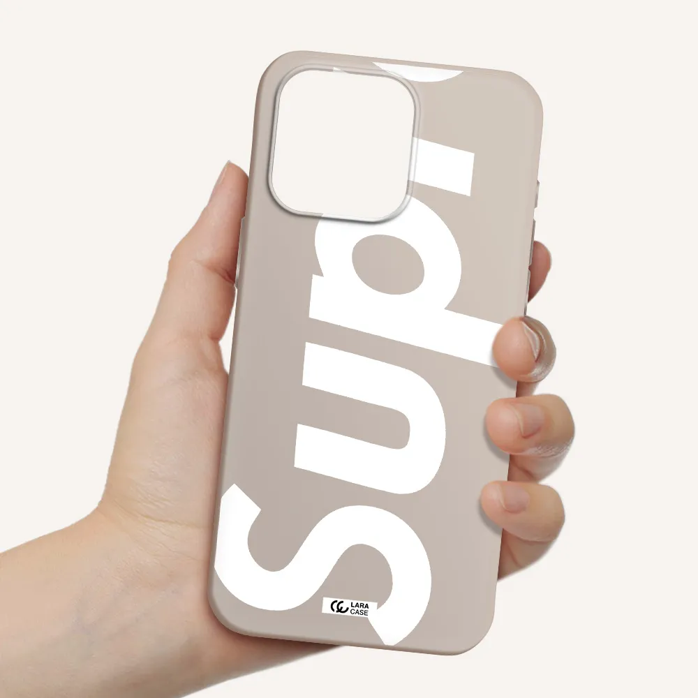 Big Supreme Apple Iphone 15 Pro max Silicone Stone Case