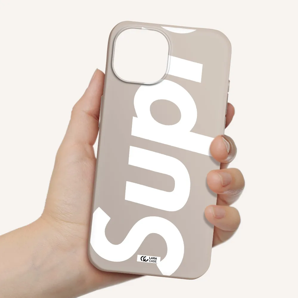 Big Supreme Apple iPhone 15 Silicone Stone Case