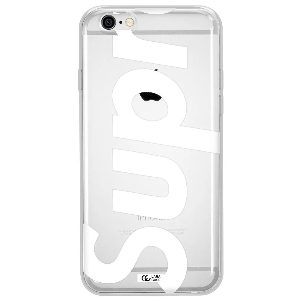 Big Supreme Apple iPhone 6 plus Clear TPU Case
