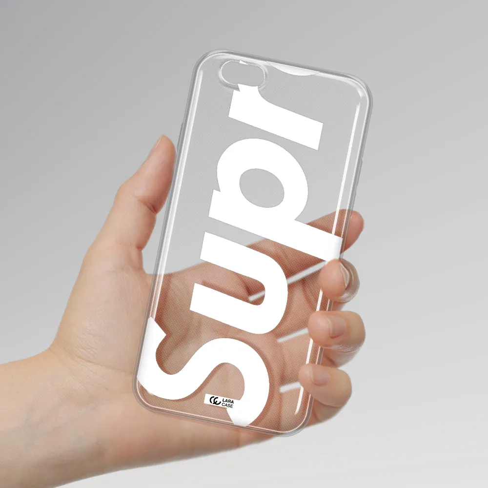 Big Supreme Apple iPhone 6 plus Clear TPU Case