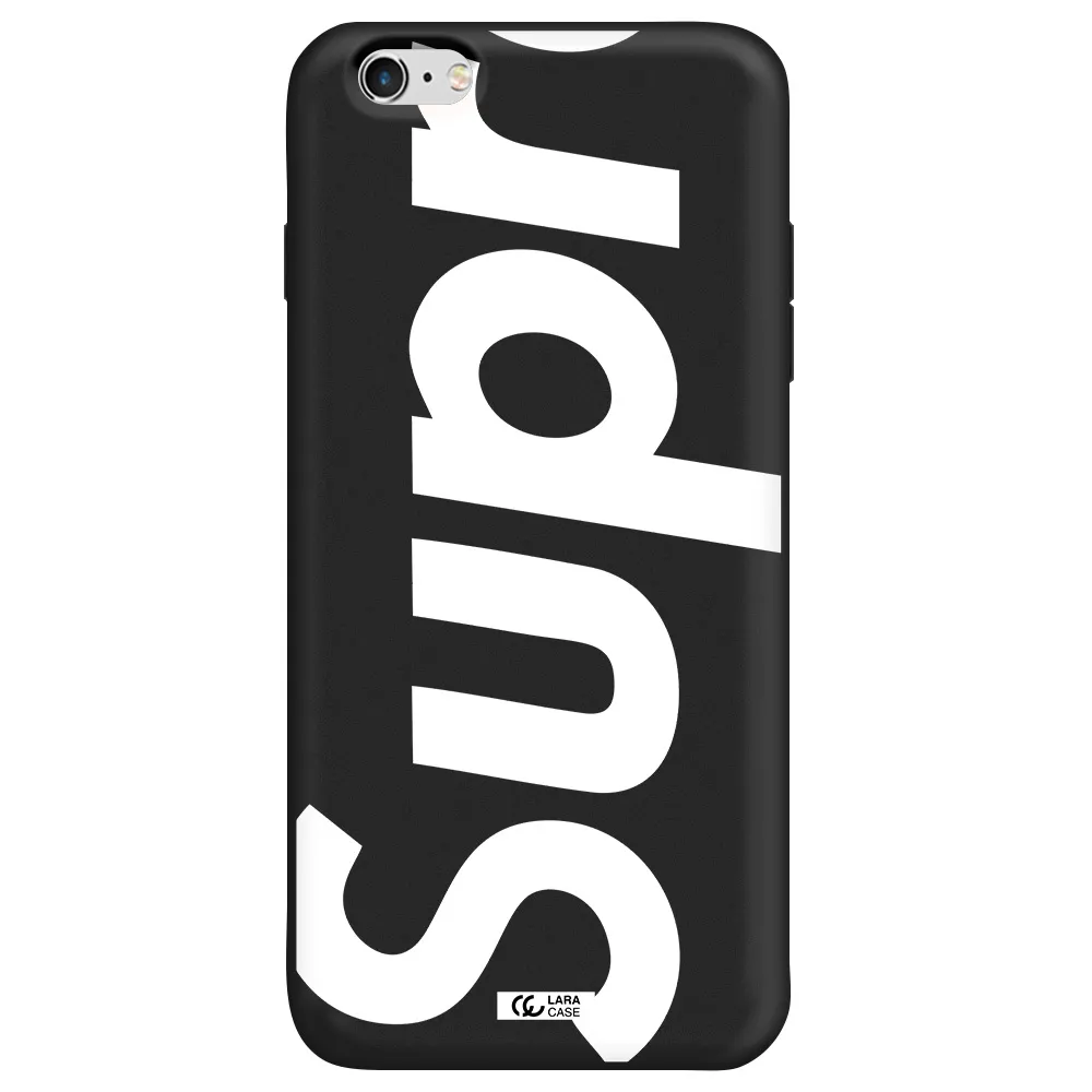 Big Supreme Apple iPhone 6 plus Silicone black Case